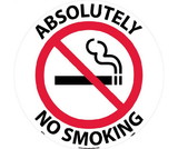 NMC WFS4 Absolutely No Smoking Walk On Floor Sign, Walk-On (Textured), 17