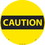 NMC WFS54 Caution Walk On Sign, Walk-On (Textured), 17" x 17", Price/each