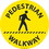 NMC WFS56 Pedestrian Walkway Walk On Sign, Walk-On (Textured), 17" x 17", Price/each