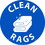 NMC WFS57 Clean Rags Walk On Sign, Walk-On (Textured), 17" x 17", Price/each