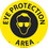 NMC WFS59 Eye Protection Area Walk On Sign, Walk-On (Textured), 17" x 17", Price/each