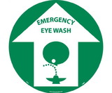 NMC WFS5 Emergency Eye Wash Walk On Floor Sign, Walk-On (Textured), 17