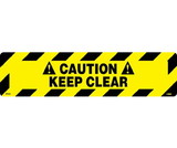 NMC WFS626 Caution Keep Clear Anti-Slip Cleat, Walk-On (Textured), 6