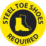 NMC WFS65 Steel Toe Shoes Required Walk On Sign, Walk-On (Textured), 17