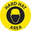 NMC WFS69 Hard Hat Area Walk On Sign, Walk-On (Textured), 17" x 17", Price/each