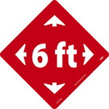 NMC WFS79 6 Ft Arrows Floor Sign