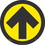 TEMP STEP- ARROW GRAPHIC- YELLOW/BLACK- 8 X 8-NON-SKID SMOOTH ADHESIVE BACKED REMOVABLE VINYL- PK10