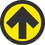 TEXWALK- ARROW GRAPHIC- YELLOW/BLACK- 8 X 8- REMOVABLE ADHESIVE BACKED- SLIP-RESISTANT FLOOR SIGN- 10 PACK