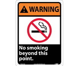 NMC WGA27 Warning No Smoking Beyond This Point Sign