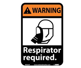NMC WGA3 Warning Respirator Required Sign