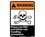 NMC 10" X 14" Vinyl Safety Identification Sign, Poison See Sds And Follow.., Price/each
