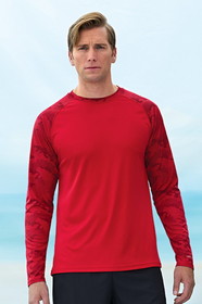 Paragon 216 Cayman Long Sleeve UPF 50+ Performance Tee with Sublimated Sleeve