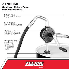 ZeeLine ZE1006H - Cast Iron Rotary Pump