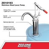 ZeeLine ZE10193 - SS Lever Pump