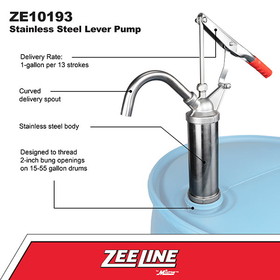 ZeeLine ZE10193 - SS Lever Pump