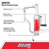 ZeeLine ZE975 - Quart Stroke Pump For 15-55 Gal. Containers