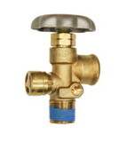 AP Products MES-PVE3250BC-312 Propane Tank Valve; For Use With ASME Containers; Service Valve; 3/4 Inch NGT x Female POL ASME; Brass