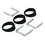 ANGLE RINGS, 3 PCS., BLACK, FOR 2-1/16 in. GAUGES