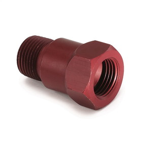 AutoMeter 2272 FITTING, ADAPTER, 3/8" NPT MALE, ALUMINUM, RED, FOR MECH. TEMP. GAUGE