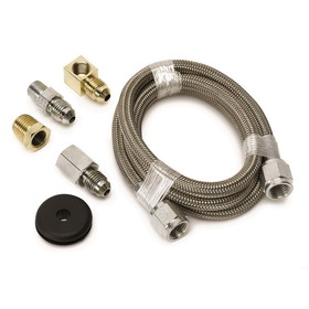 AutoMeter 3227 LINE, BRAIDED STAINLESS STEEL, #4 DIA., 3FT. LENGTH, -4AN AND 1/8" NPTF FITTINGS