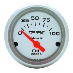 2-1/16 in. OIL PRESSURE, 0-100 PSI, ULTRA-LITE
