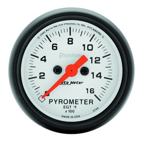 2-1/16 in. PYROMETER, 0-1600 Fahrenheit, PHANTOM