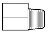 Anderson Fittings 116AC Elbow Pipe Street-3/8' #1