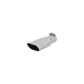 Flowmaster 15385 Exhaust Tip - 4.25 x 2.25 in. Oval Polished SS Fits 2.50 in. Tubing - Clamp on
