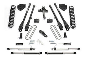 Fabtech 6" 4LINK SYS W/COILS & 2.25 DL RESI FRT AND DL RR SHKS 17-21 FORD F250/350 4WD D