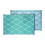 Faulkner 68902 Mat Diamond 9X12 Turquoise/White