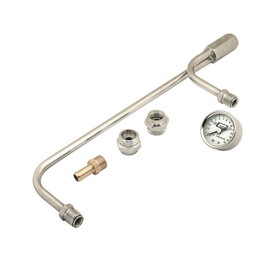 Mr Gasket 1559 Chrome Plated Fuel Lines With Fuel Pressure Gauge
