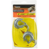 Keeper 02825 25 Ft Tow Strap W/Hooks