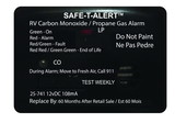 MTI Industry 25-741-BL Mini Lp/Co Alarm Surf Blk