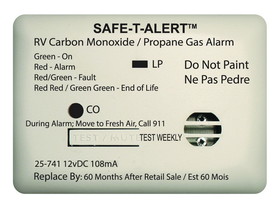MTI Industry 25-741-WT Mini Lp/Co Alarm Surf Wht