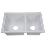 Lippert Components 809030 25' X 17' Double Bowl Sink - White