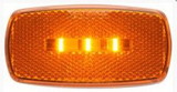 Optronics MCL32ABS Led M/C;Oval;Blk; Amb