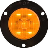 Optronics MCL52AB Led Mark Light W/Flange;2';Amber