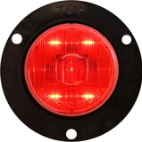 Optronics MCL52RB Led Mark Light W/Flange;2';Red