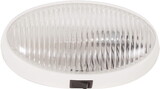 Optronics RVPL7CFS Porch Light;Switch; Oval;Clr&Amber