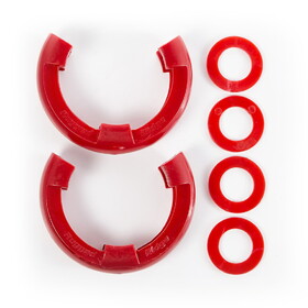 Rugged Ridge 11235.31 D-Ring Isolator Kit Red