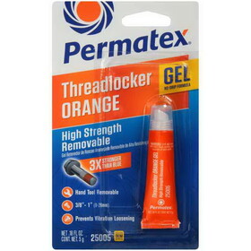 Permatex 25005 High Strength Removable Orange Thre