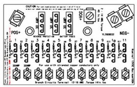 Parallax Power Supply M036-7100-002 11 Position Fuse Block