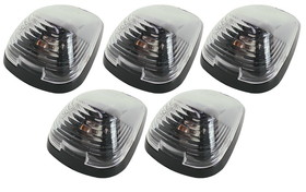 Pacer Performance 20-236C LED Clear Hi-5 Cab Roof Light Kit, 99-16 Ford Style