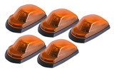 Pacer Performance 20-237 LED Amber Hi-5 Cab Roof Light Kit, 17-20 Ford Style