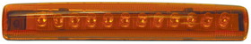 Pacer Performance 20-703 12 Diode Single Row LED Light, Amber