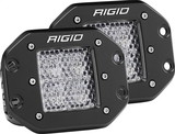 RIGID D-Series PRO LED Light, Diffused Lens, Flush Mount, Pair