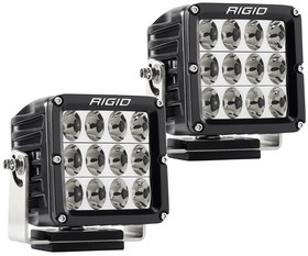 RIGID D-XL PRO LED Light, Driving Optic, Surface Mount, Black Housing, Pair