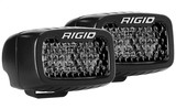 RIGID Industries 902513BLK RIGID SR-M Series PRO Midnight Edition, Spot Diffused, Surface Mount, Pair