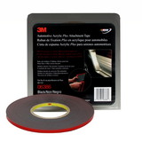 3M 06386 Multi Purpose Tape; Double Sided Tape; Roll; 1/4 Inch X 60 Foot; Black
