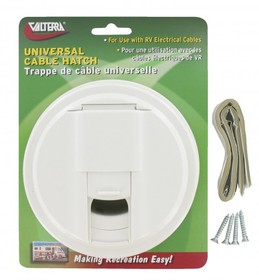 Valterra A10-2130VP Cable Hatch Unv Rnd Wh Cd